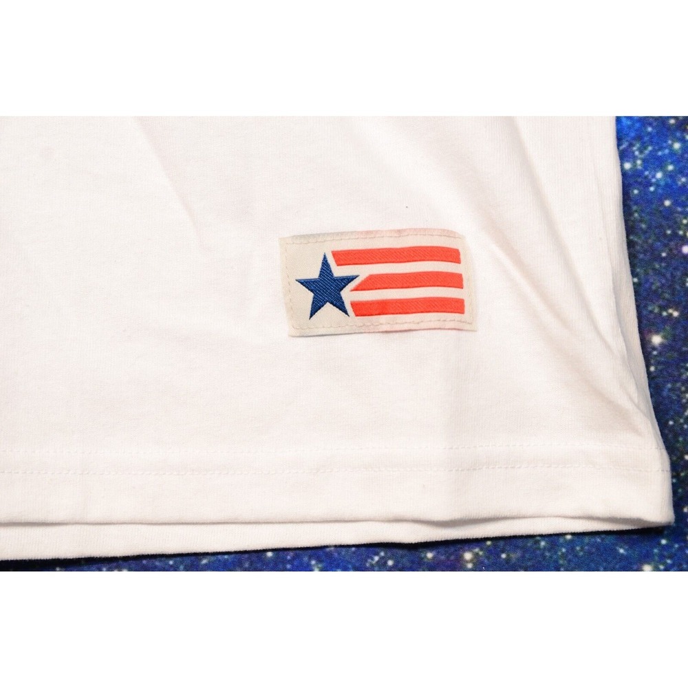 American Giant T-Shirt Mens XL White American Made Graphic Flag Collection - Picture 4 of 7